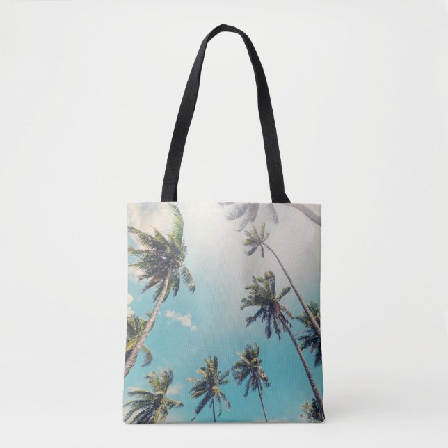 Serenity Tropical Beach Landscape Tote Bag (Front)