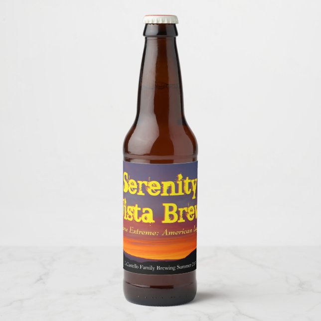 Serenity Vista Brew Étiquette (Devant)