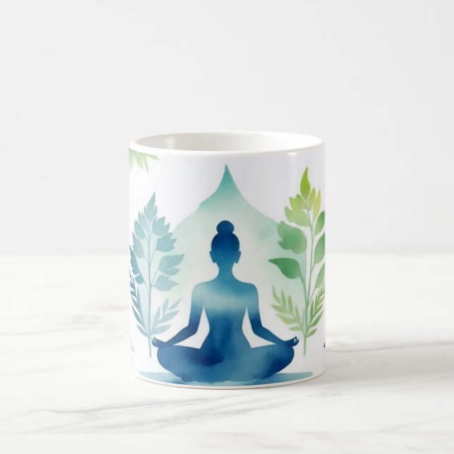 Serenity Yoga Coffee  Coffee Mug (Center)