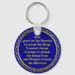 SerenityPrayer Gold Keychain