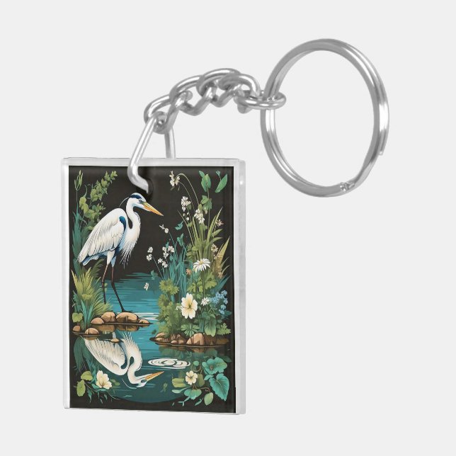 " serenity's stance " keychain (Back Right)