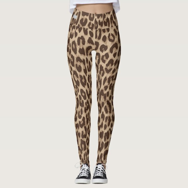 SERESHKI COLLECTION Leopard Leggings (Front)