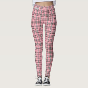 SERESHKI COLLECTION Pink Plaid Leggings