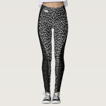 SERESHKI COLLECTION Shadow Leopard Blk/Gr Leggings