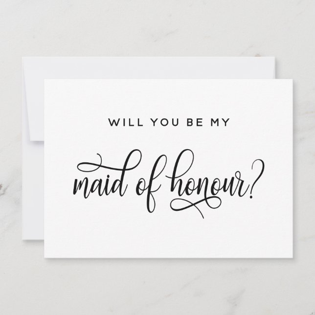 Serez-Vous Ma Carte De Proposition D'Honneur ? (Devant)