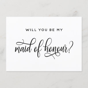 Serez-Vous Ma Carte De Proposition D'Honneur ?