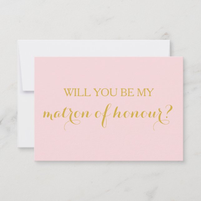 Serez-vous ma carte d'honneur fête de mariage (Devant)