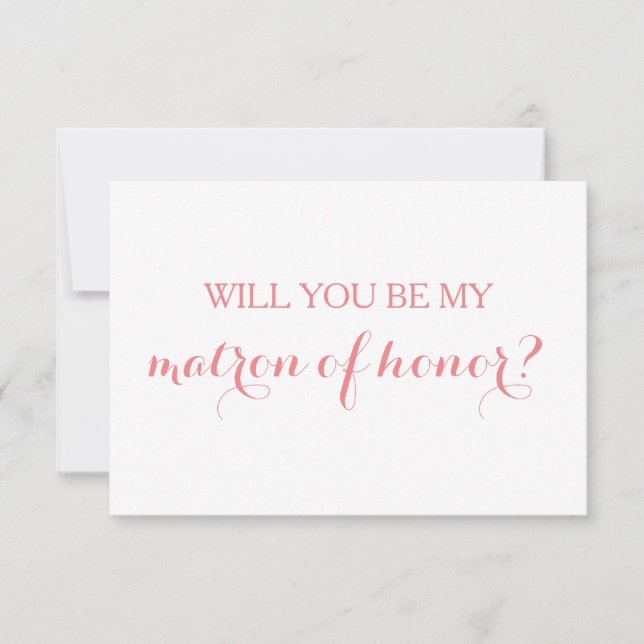 Serez-vous ma carte d'honneur fête de mariage (Devant)