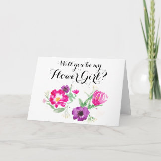 Serez-vous ma carte Flower Girl