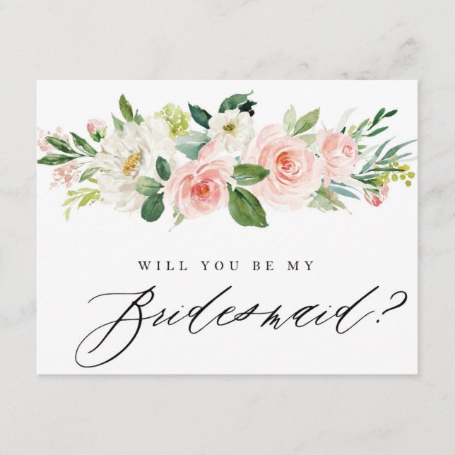 Serez-Vous Ma Femme D'Accueil ? | Carte Bridesmaid (Devant)