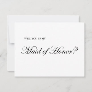 Serez-vous ma femme d'honneur Carte de proposition