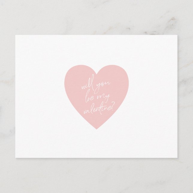 "Serez-vous ma Saint-Valentin ?" Carte postale de  (Devant)