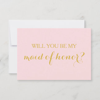 Serez-vous ma servante d'honneur Carte de mariage