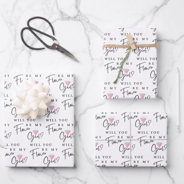 Serez-Vous Mes Flower Girl Enveloppant Des Feuille (Recto)