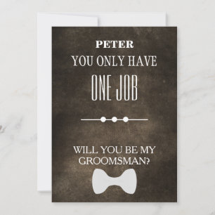 Serez-Vous Mon Groomsman ? Invitation
