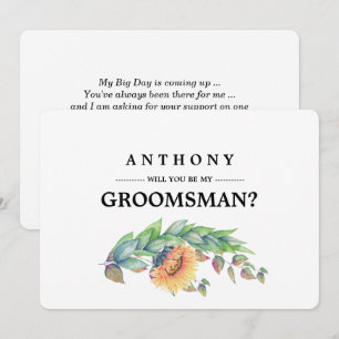 Serez-vous mon Groomsman ? Invitations personnalis