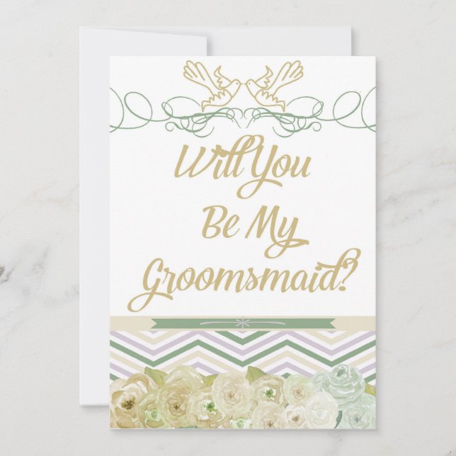 Serez-Vous Mon Invitation Groomsmaid (Devant)