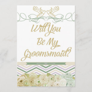 Serez-Vous Mon Invitation Groomsmaid