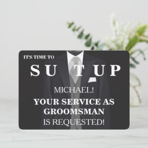 Serez-Vous Mon Invitation Groomsman