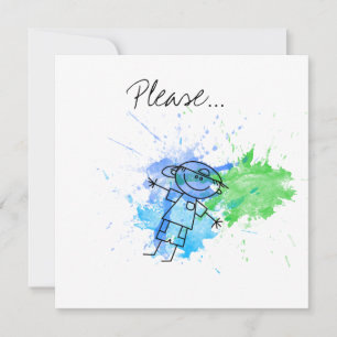 Serez-vous mon parent, s'il vous plaît ? Carte de 