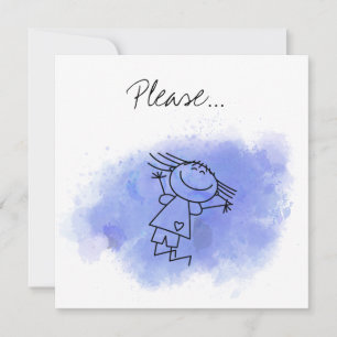 Serez-vous mon parent, s'il vous plaît ? Carte de 