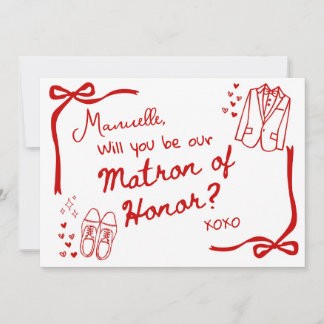 Serez-vous notre carte d'invitation de Matrone d'H
