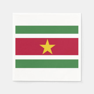 Serfetten "Surinam flag". Napkin