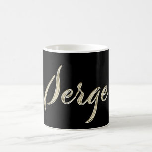 Serge Name whitegold Tasse Teetasse Coffee Mug