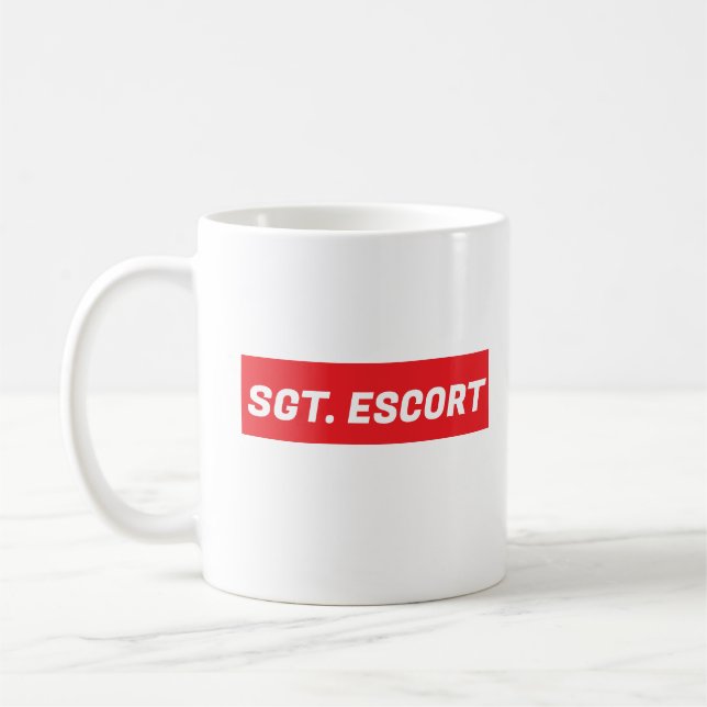 Sergeant Escort Coffee Mug (Left)