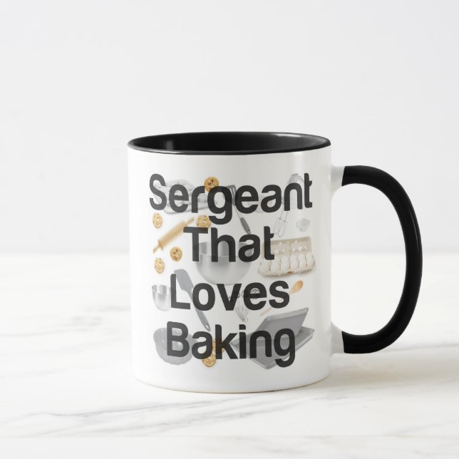 Sergeant Loves Baking Mug (Right)