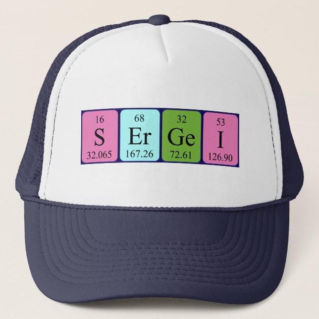 Sergei periodic table name hat (Front)