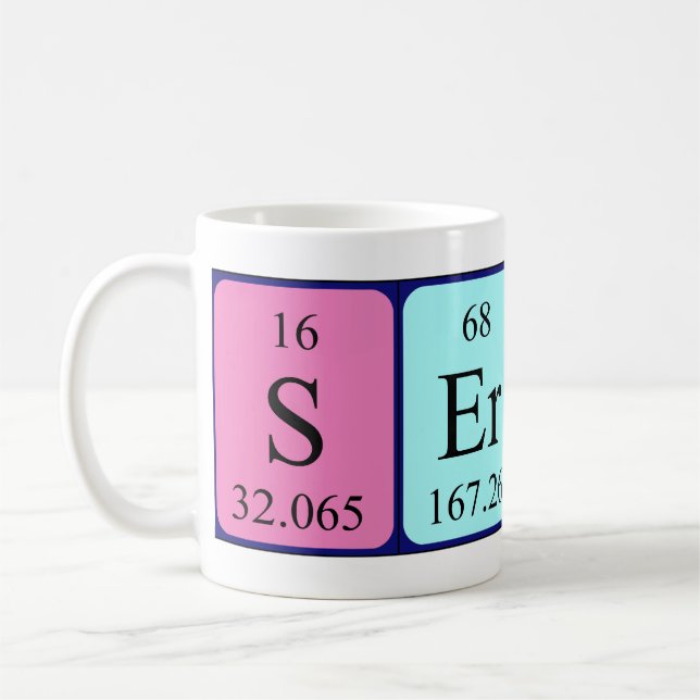 Sergei periodic table name mug (Left)