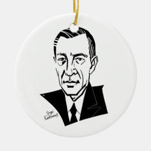 Sergei Rachmaninoff Ceramic Ornament