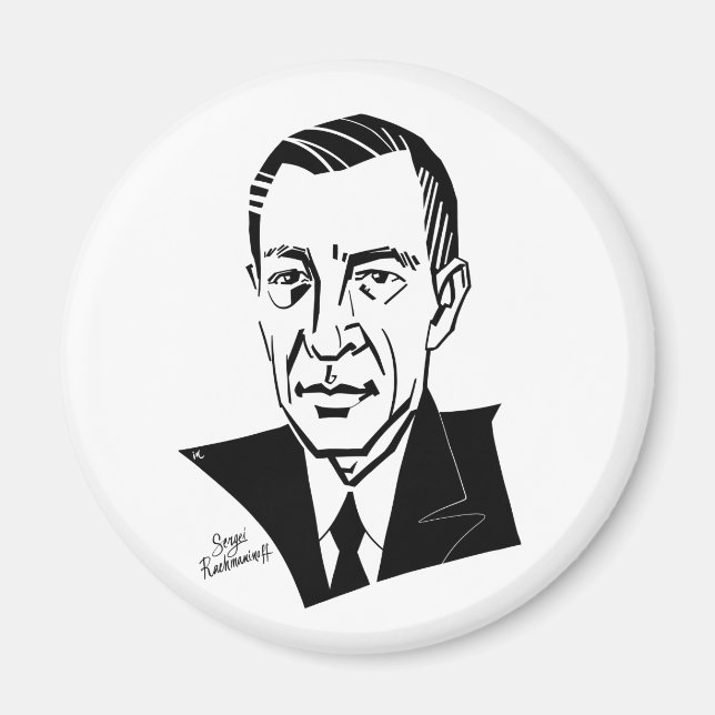 Sergei Rachmaninoff Magnet (Front)