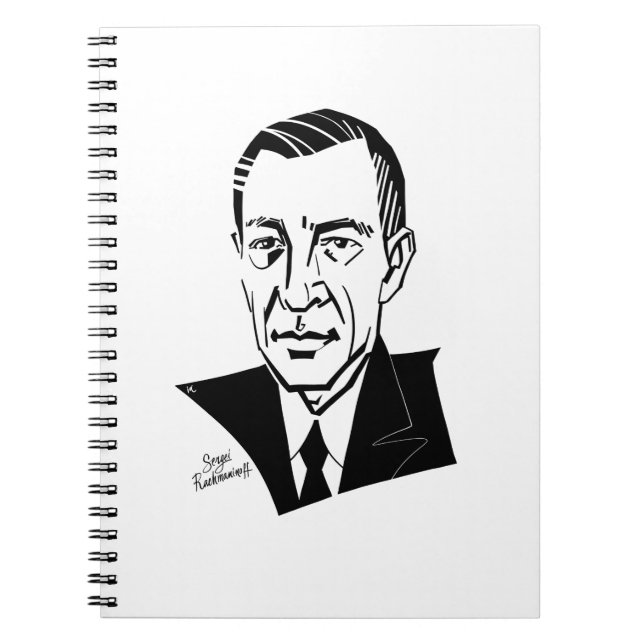 Sergei Rachmaninoff Notebook (Front)