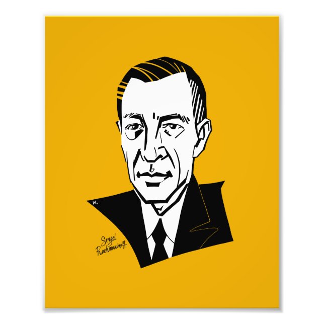 Sergei Rachmaninoff Photo Print (Front)