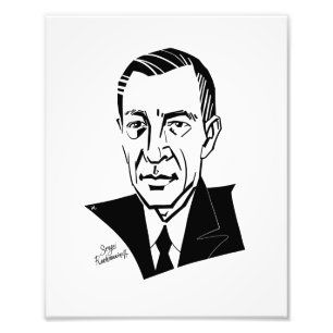 Sergei Rachmaninoff Photo Print