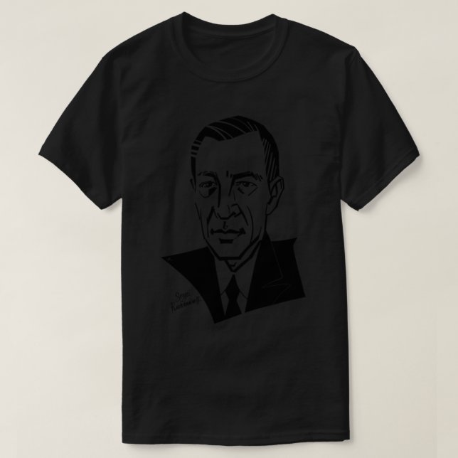 Sergei Rachmaninoff T-shirt classique (Design devant)