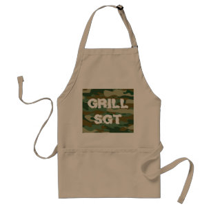 Sergent-grill tablier barbecue avec camouflage de