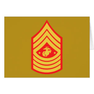 Sergent-major du Corps des Marines E-9 du CGM