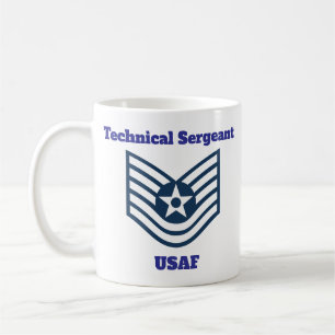 Sergent technique de l'USAF Insignia Coffee Mug