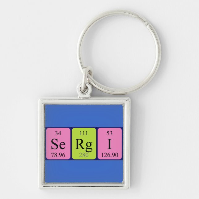 Sergi periodic table name keyring (Front)