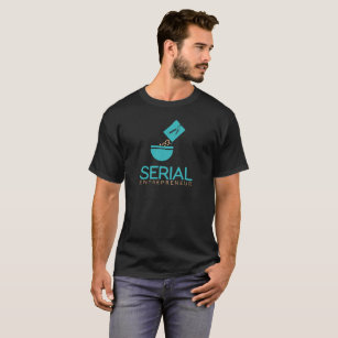 Serial Cereal Entrepreneur Funny Typography Text T-Shirt