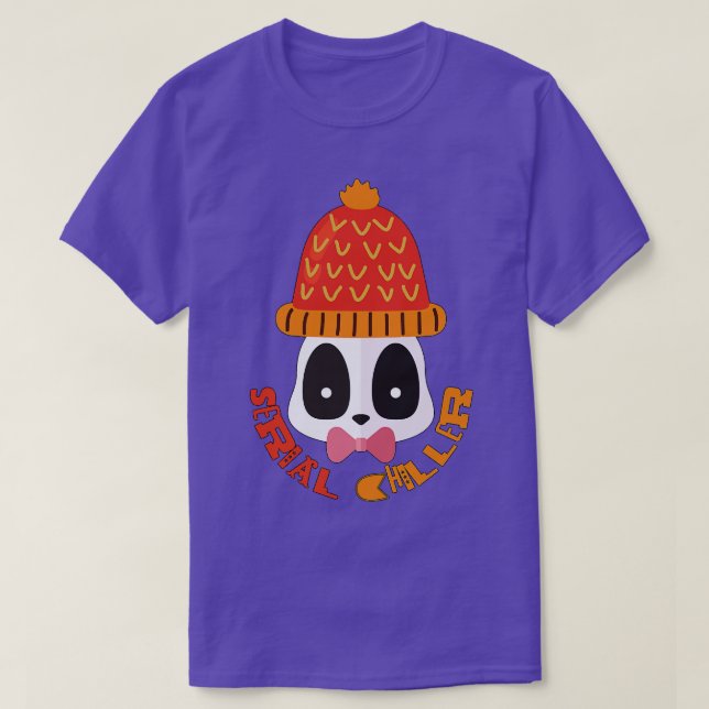 Serial Chiller Cute Panda Bear T-Shirt (Design Front)