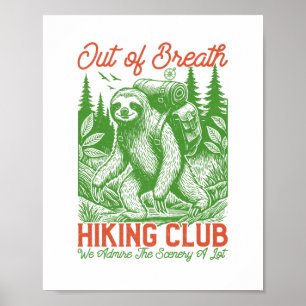 Serial Chiller Sloth Hanging from Branch Poster