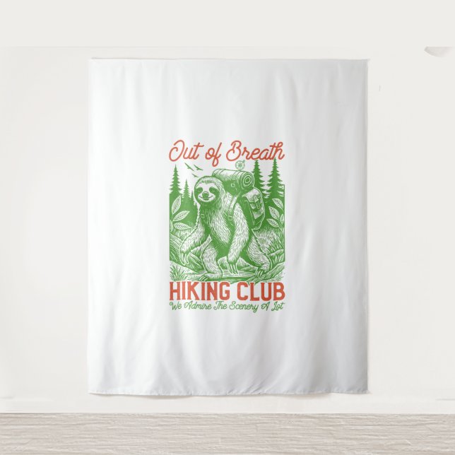 Serial Chiller Sloth Hanging from Branch Tapestry (Front)