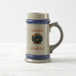 Serial G'rilla Master BBQ Griller Fun Pun Beer Stein