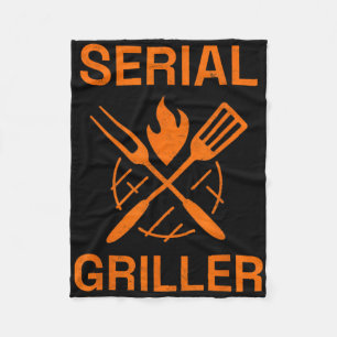 Serial Griller Grilling Bbq Grill Master Smoker Co Fleece Blanket