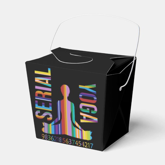 serial yoga - favour box (Front Side)