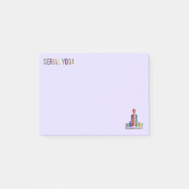 serial yoga - Post-It Notes pad (Front)